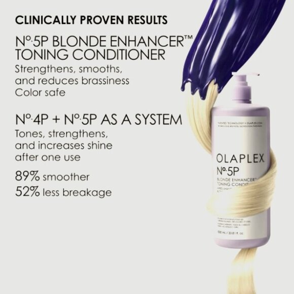 Nº.4P BLONDE ENHANCER™ TONING SHAMPOO LITER - Picture 2 of 3